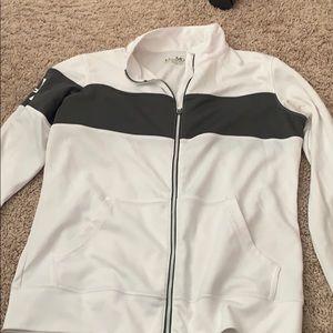White under Armour zip up